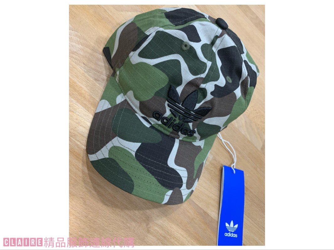 Kumo shoes-Adidas trefoil Cap camo 愛迪達 迷彩 迷彩帽 軍綠 帽 老帽 可調式