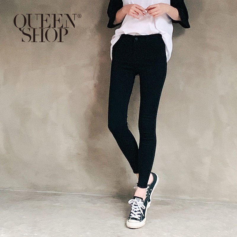 QUEENSHOP 顯瘦窄管褲 S/M/L/XL 現+預 【04101352】