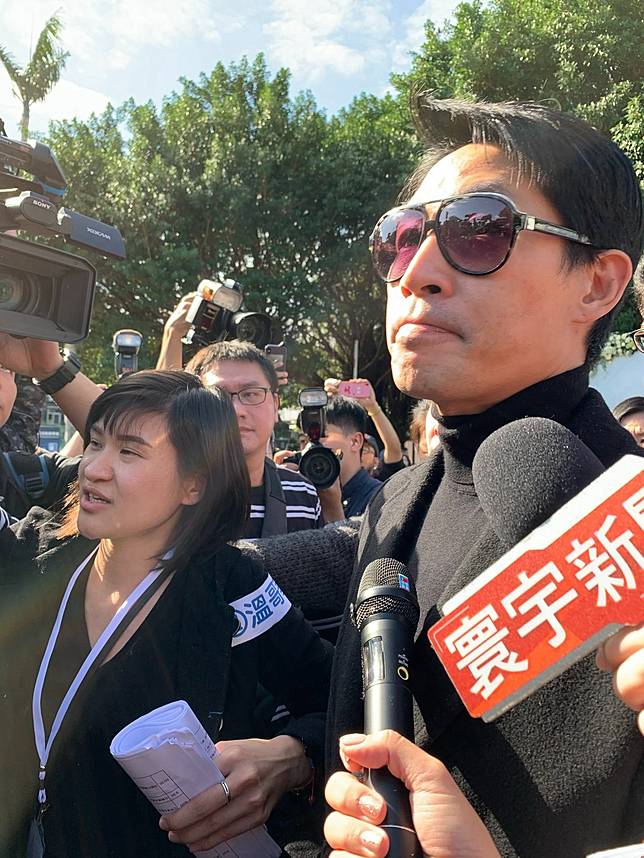 藍鈞天難過到無法言語。記者陳慧貞／攝影