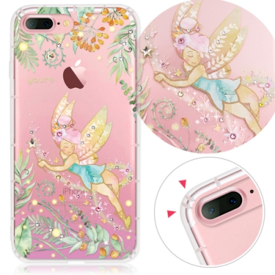 奧地利進口水鑽 四角雙氣墊,緩衝撞擊力 攝像鏡頭孔精準縷空，不影響使用 i7+/i8+/蘋果/5.5吋 i7Plus / i8Plus