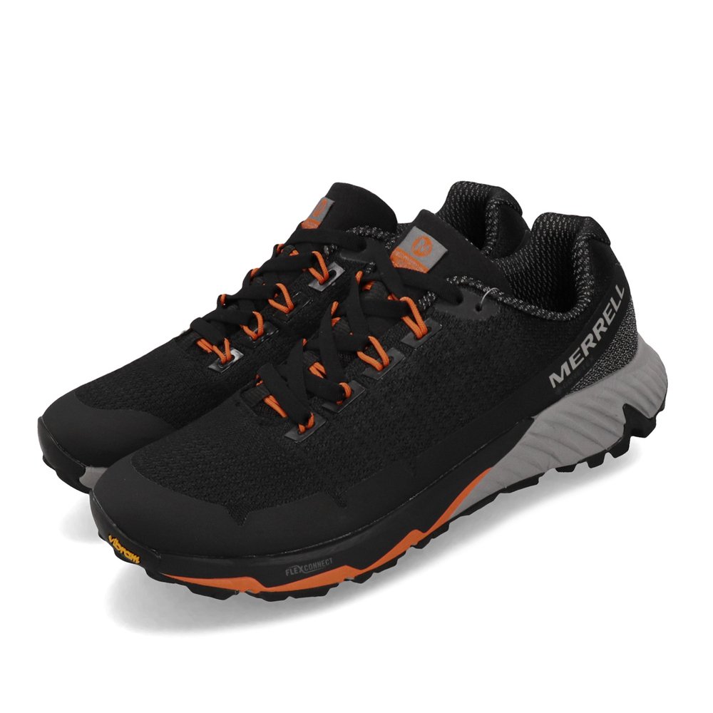 MERRELL 戶外鞋 Agility Peak Flex 3 男鞋 登山 越野 GTX防水 耐磨 黃金大底 黑 橘 [ML16605]