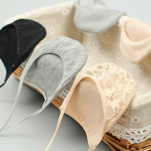 全館83折襪尖女尖頭腳掌半截襪前腳船襪吊帶蕾絲花邊襪子短高跟鞋淺口隱形