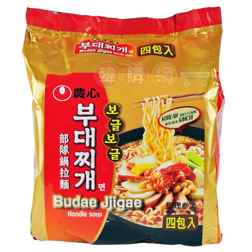 大豆、辣椒、棕櫚油、火腿香料、 5'-鳥嘌呤核苷磷酸二鈉、 5-次黃嘌呤核苷磷酸二鈉、米澱粉、小麥粉、洋蔥、葡萄糖、阿拉伯膠、薑、大白菜抽出物、香菇抽出物]、香辛料(麥芽糊精、辣椒、黑胡椒、大蒜、玉米