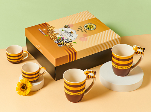 蜜蜂造型馬克杯、橫條造型咖啡杯