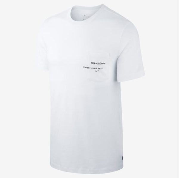 NIKE服飾系列-AS M NK SB TEE LOGO PCKT 男款白色上衣-NO.AQ4512100