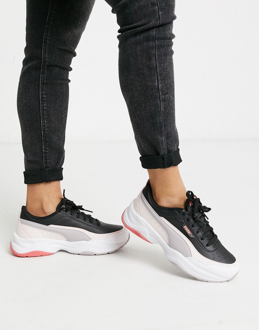 Trainers by PUMA The chunkier, the better Colour-block design Lace-up fastening Branded tongue and c