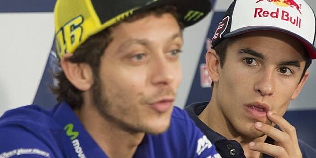 Valentino Rossi dan Marc Marquez