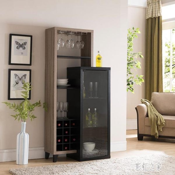 時尚簡約小酒櫃現代玻璃酒櫃精品展示櫃酒吧臺咖啡廳餐邊櫃櫃上