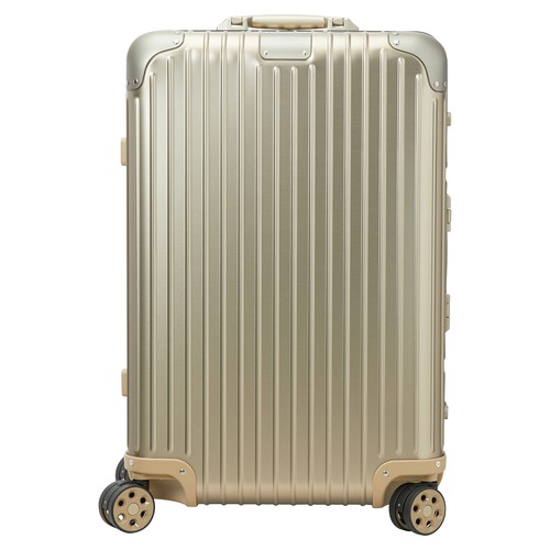 With a 63 liter capacity, the Rimowa Original Check-In M luggage is a uniquely designed suitcase mad