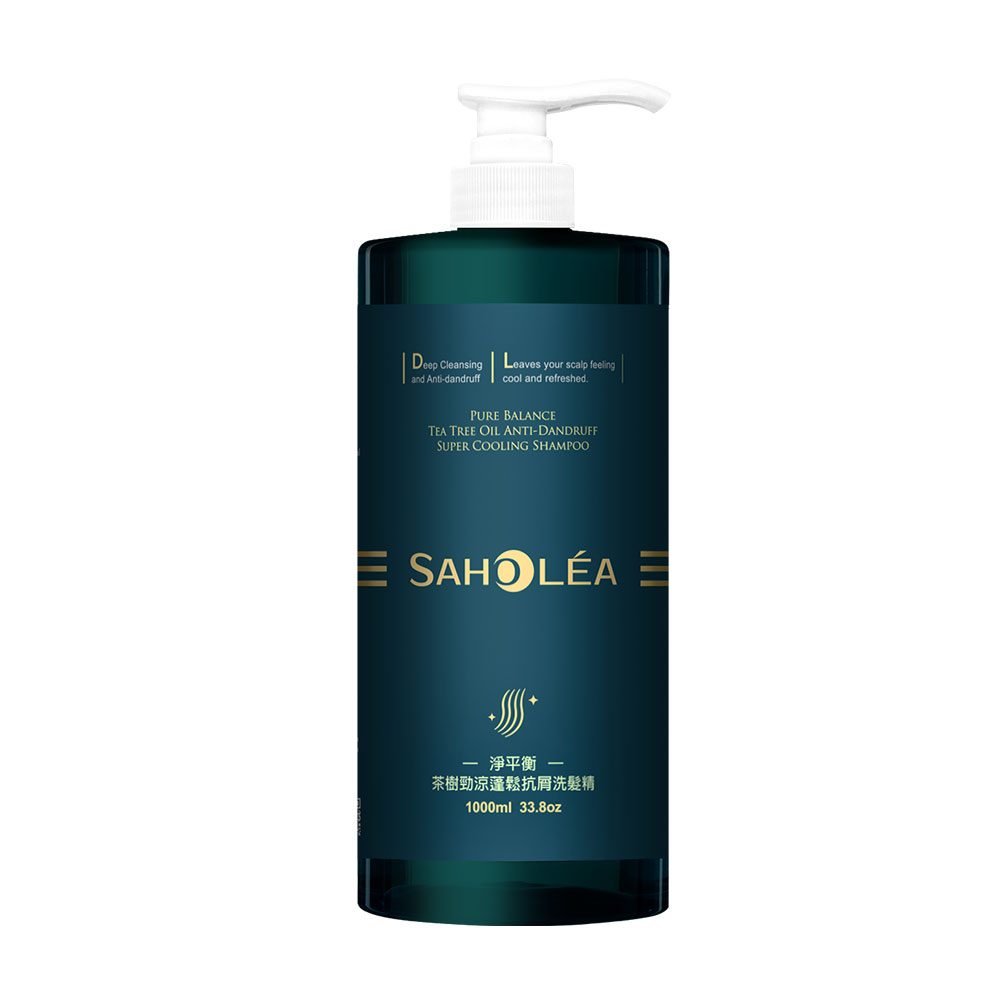 SAHOLEA森歐黎漾 淨平衡茶樹勁涼蓬鬆抗屑洗髮精1000ml