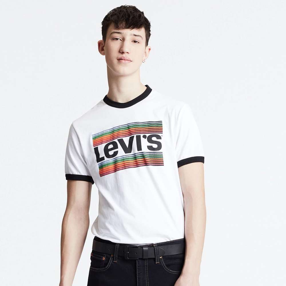 Levis 男款 短袖T恤 / 翻玩夏日Logo T / 復古Sportwear logo