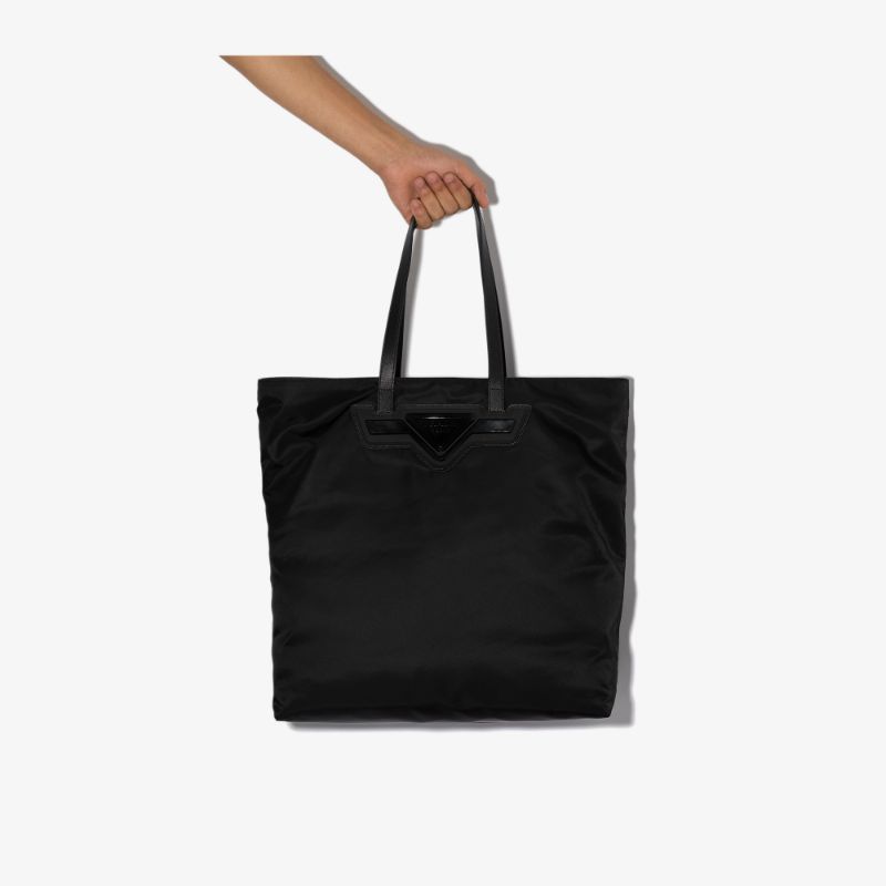 Prada Mens Black Nylon Tote Bag