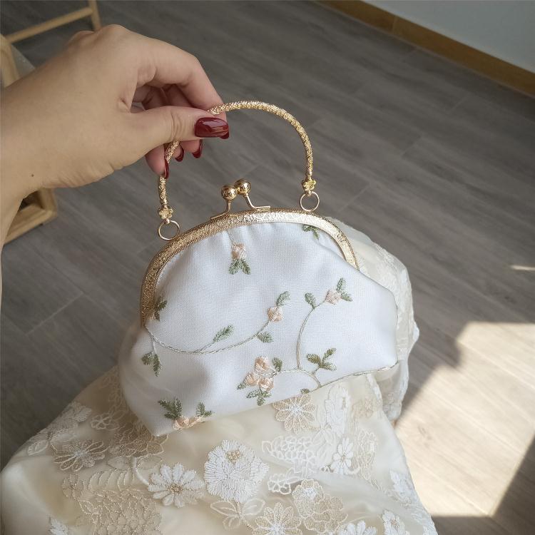 包包女2021夏新款漢服包古風小包包繡花包小雛菊手拎包斜背復古包【林之舍】