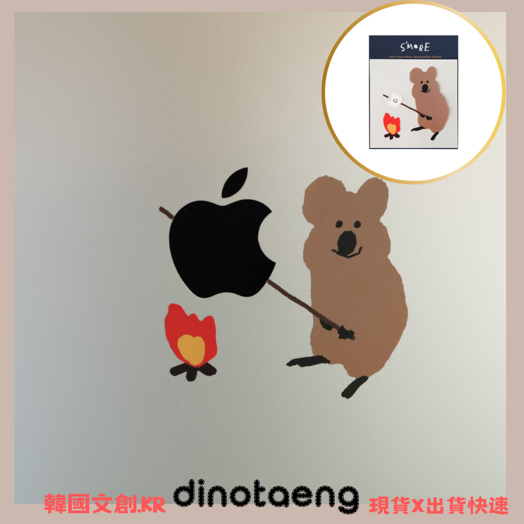 韓國 官方正版 dinotaeng quokka貼紙 袋鼠貼紙 dinotaeng貼紙 筆電裝飾貼紙 現貨*La Bella shop*