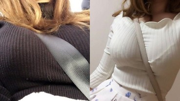 斜背帶卡在雙乳間！「深谷河流」潮讓你眼睛吃飽飽