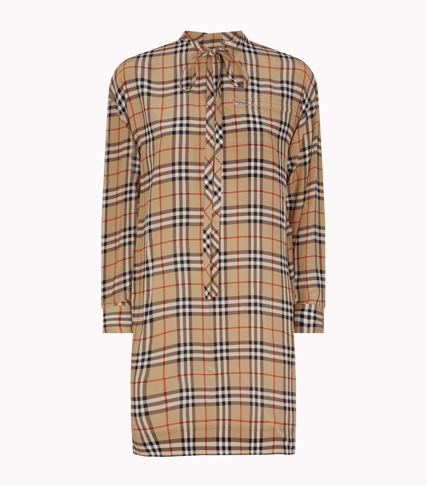 Burberry - Imagined in the House's famous and instantly recognisable Vintage check, this silk dress