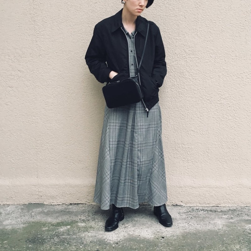 冬のシャツワンピースコーデ 21選 寒いと思って避けたらもったいない