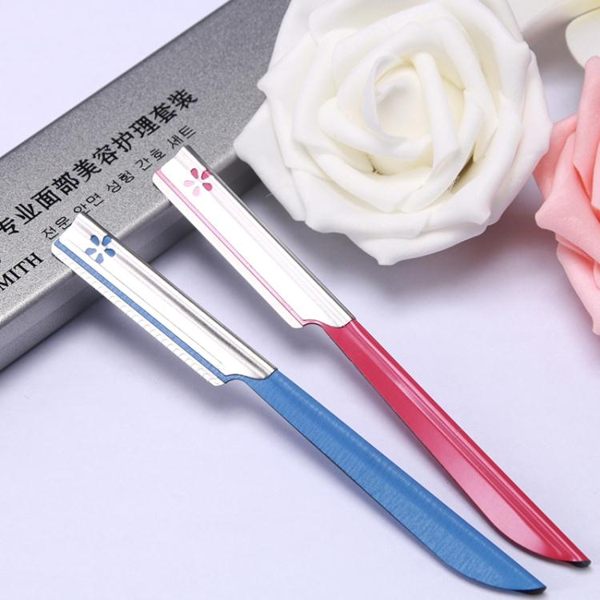 不銹鋼修眉刀神器刮眉刀修面毛刀片剃毛化妝新手初學者工具套裝