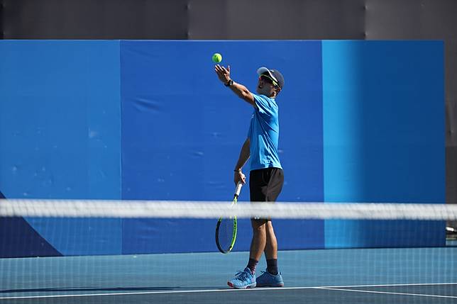 網協 歐善元即奧運中華隊陪練員 圖 中央通訊社 Line Today