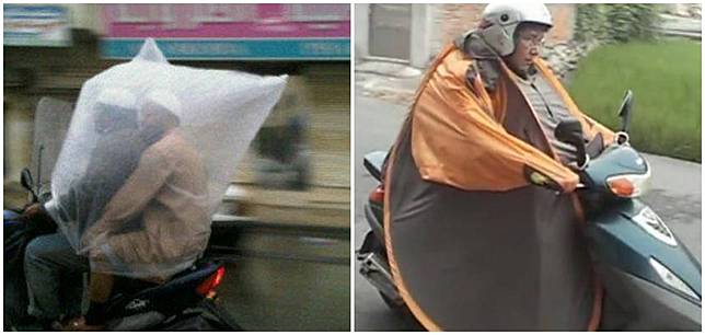 14 Bentuk Jas Hujan Paling Unik, Bikin Ngakak Parah