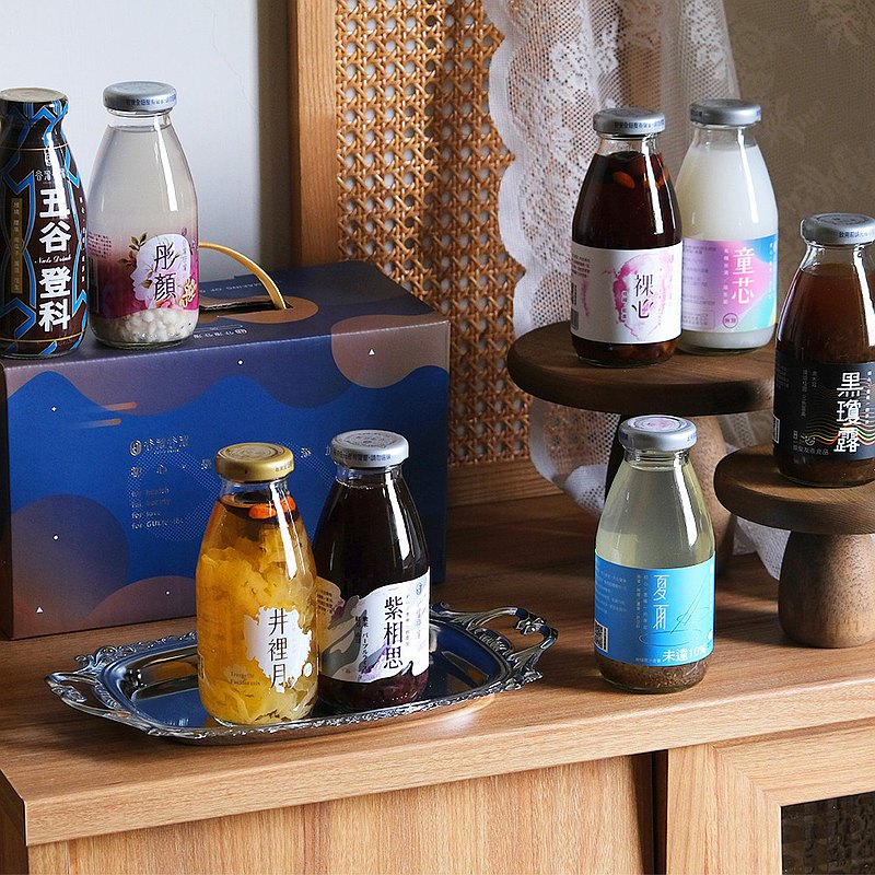 【谷溜谷溜】蔬食友善組(蛋奶素/純素)白木耳養生飲+即時粥+牛乳