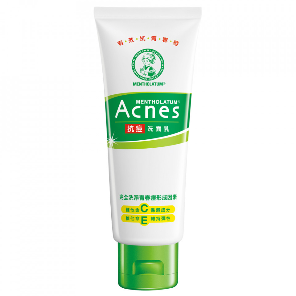 油肌洗面乳推薦5：曼秀雷敦 Acnes 抗痘洗面乳 100g，NT.145