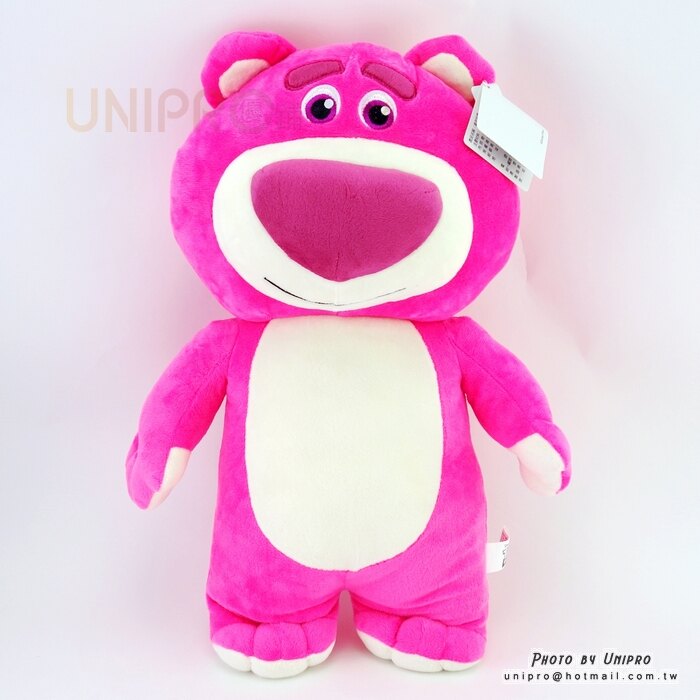 【UNIPRO】迪士尼 LOTSO 熊抱哥 長身 44公分 短毛 絨毛玩偶 娃娃 布偶 長枕 玩具總動員