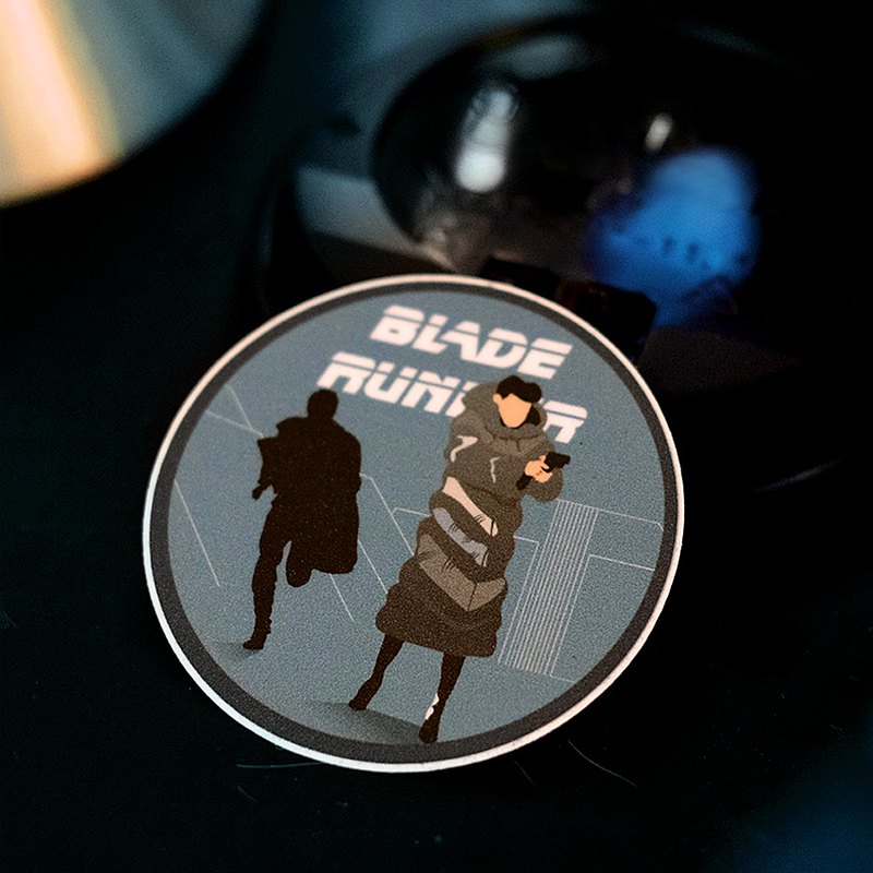 原創手繪貼紙 電影-銀翼殺手 防水材質可貼在筆電，行李箱或是安全帽等地方