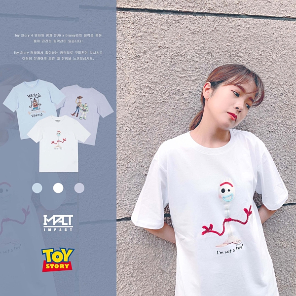 IMPACT Spao x Toy Story Short Shirts 玩具總動員 叉奇 蛋頭 胡迪 巴斯光年 短T