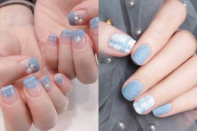 สีนี้แหละใช่เลย! 10 ไอเดียทาเล็บโทนสีฟ้า สวยละมุนดูสบายตาสุดๆ | The ...