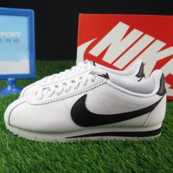 ◎．型號：807471101|◎．Nike WMNS CLASSIC CORTEZ LEATHER 阿甘 白底黑勾|◎定位:運動品牌品牌:NIKE耐吉適用性別:男生,女生款式:休閒鞋尺寸:23cm,2