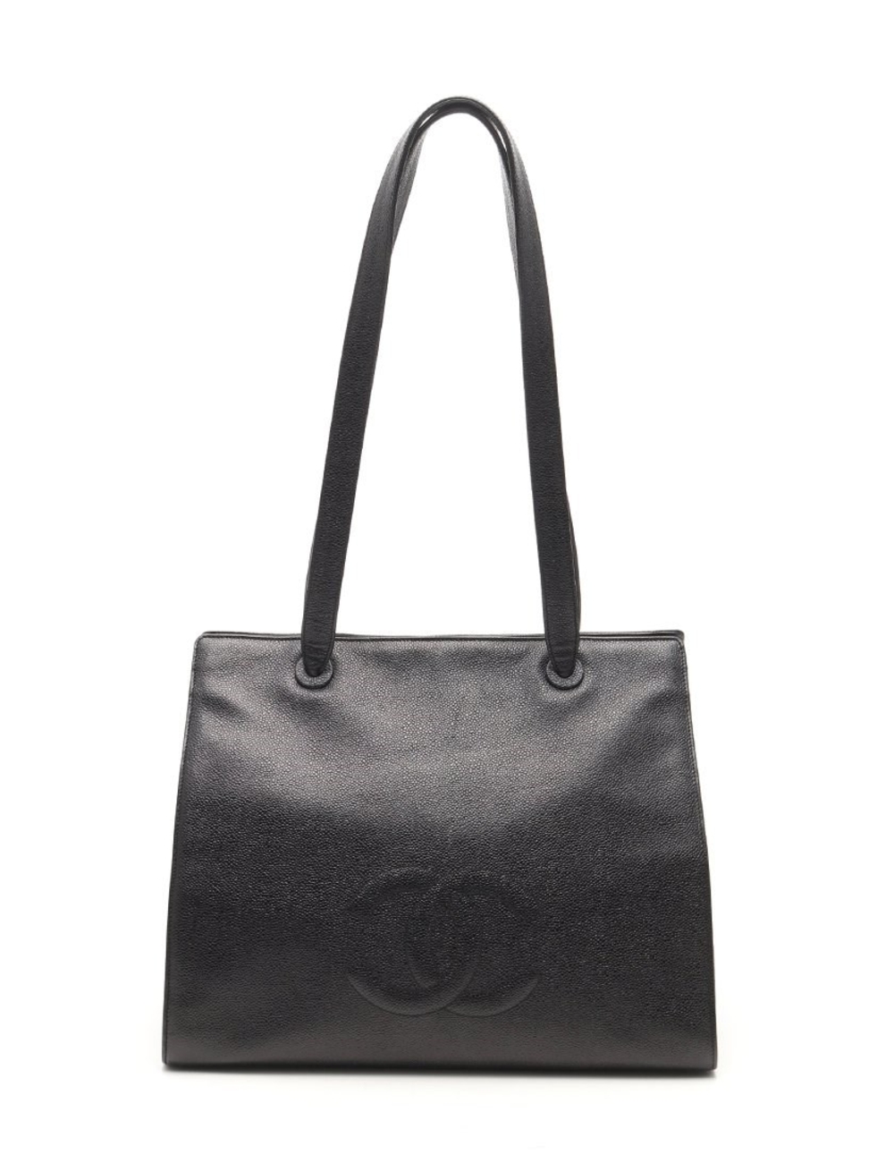 材料：魚子醬皮 顏色：黑色 垂直：31 寬度：37.5 深度：23 錶帶：85 規格：內：拉鍊袋×2 外面：×1個開放式口袋 有系列密封件※ 配件：保證卡精品印章 ※長度單位為厘米，重量單位為克 條件