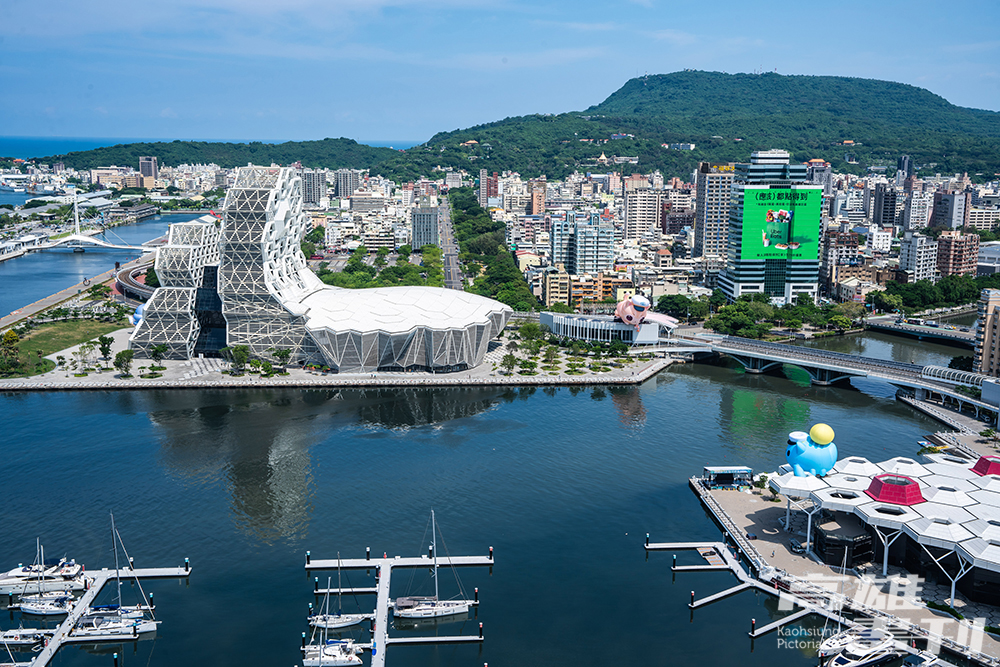 一覽「海洋派對 高雄聯萌」成員位置。建議拍攝點為：高雄流行音樂中心 珊瑚礁群下方、音浪堤岸、海音館前廣場。(攝影/黃敬文)