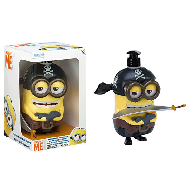 MINIONS PIRATE 小小兵 海盜船長 3D珍藏限量版公仔 沐浴洗髮精 500ml