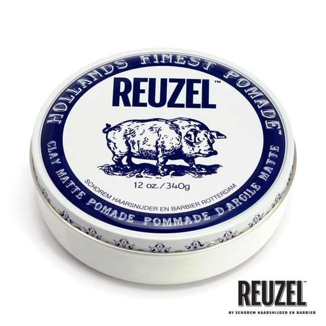 REUZEL Clay Matte Pomade 白豬強力黏土級水性髮泥 340g