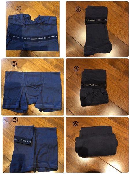 タンクトップとボクサーパンツのたたみ方 暮らしニスタ