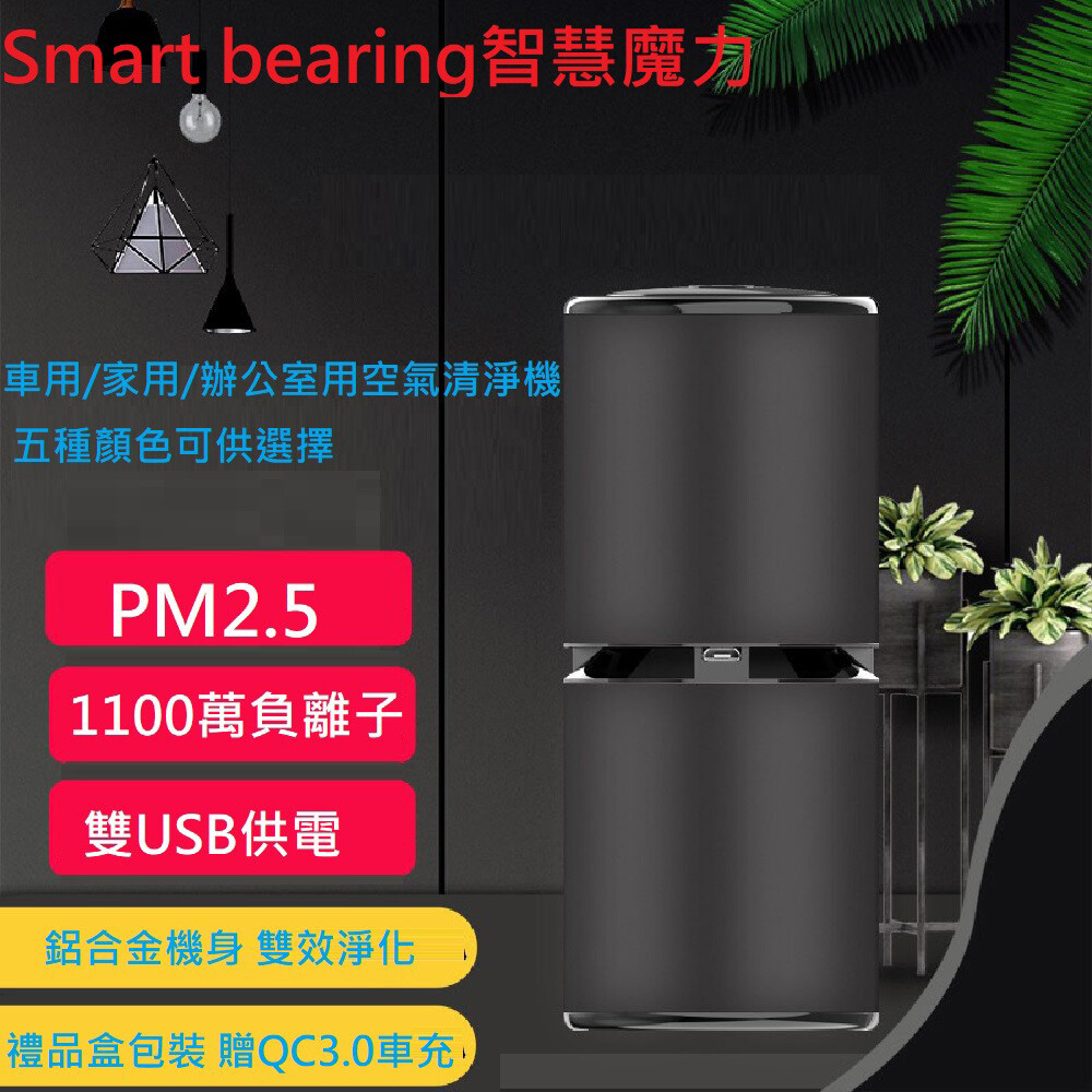 一鍵啟動使用USB充電 體積小不占空間 2019最新款更省電 可分解PM2.5/二手煙 投保1000萬產物險 送QC3.0雙USB汽車點菸頭(市價:299) 產地:中國