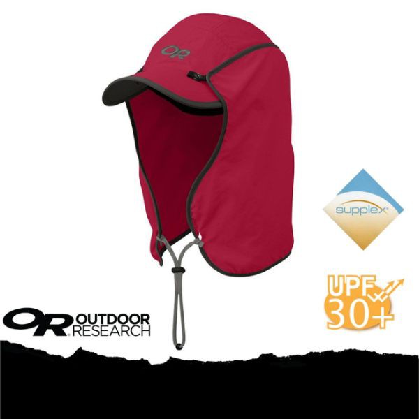 [現貨]Outdoor Research 美國 抗UV透氣鴨舌護頸帽《桃紅》80610-073/鴨舌帽/防曬/輕量/防水