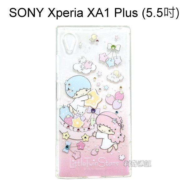 雙子星空壓氣墊鑽殼 [繽紛水果] SONY Xperia XA1 Plus (5.5吋)【三麗鷗正版】