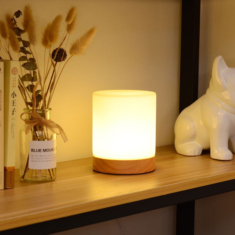 臺燈床頭燈充電款可調光小夜燈男女生日禮物臥室溫馨睡眠創意臺燈