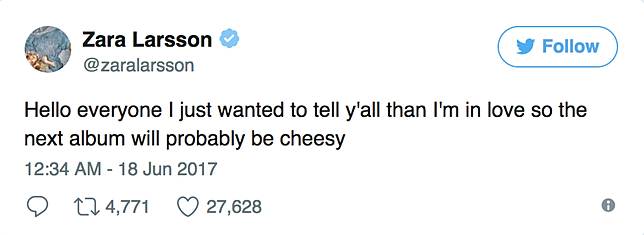 Naksir Sejak 2015, Akhirnya Zara Larsson Jadian dengan Pria Ini