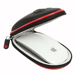 Hermitshell:Apple MagicMouse 一、二代專用保護Case 含掛勾 (黑紅)
