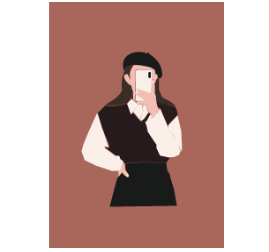 minimal girl : warm tone