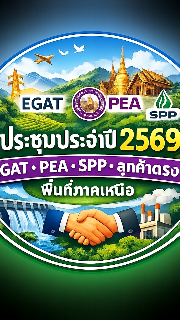 ประชุม EGAT-PEA-SPP-ลูกค้าตรง โรงไฟฟ้าแม่เมาะ จ.ลำปาง