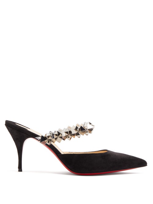Christian Louboutin - Christian Louboutin's black Planet Choc heeled pumps take inspiration from the