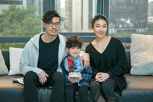 經過病魔打擊，筋肉爸爸一家人更重視健康。記者曾原信/攝影