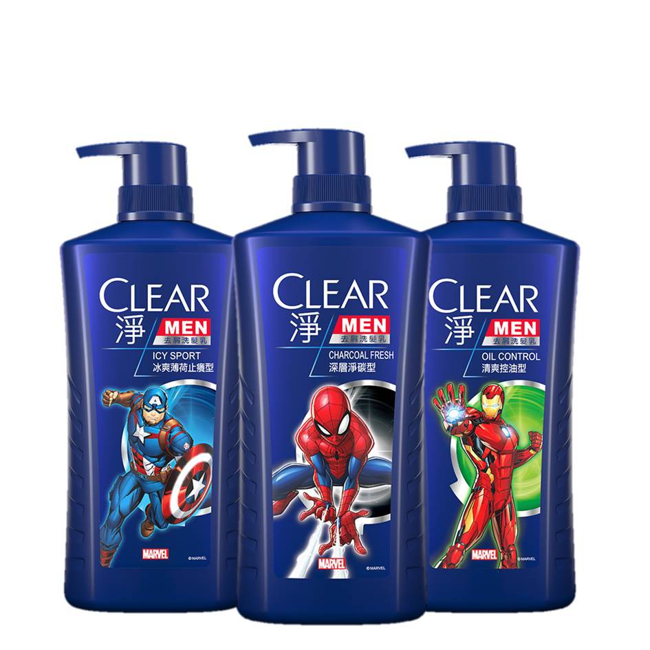 Marvel聯名款 CLEAR淨 男士去屑洗髮乳 750G-三款任選