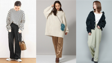 「緞面長褲」就是本季的時髦指標！輕鬆加乘魅力印象先看日本女生這樣穿