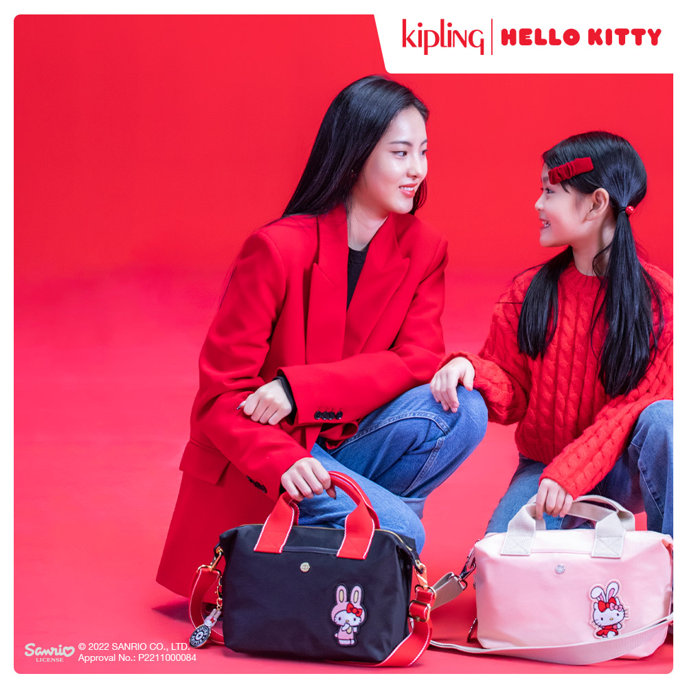 Kipling x HELLO KITTY福兔限定系列招財好運兔簡約手提肩背托特包-KALA MINI