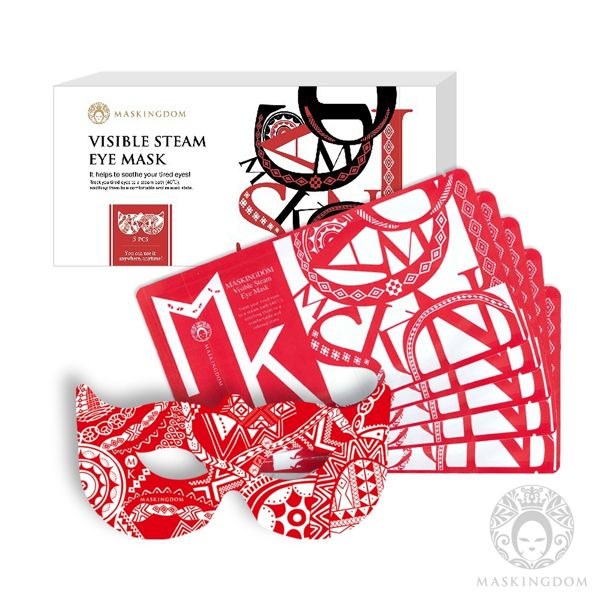【膜殿館】可視型蒸氣眼罩 紅色/盒(5片裝) 隨身的眼部照護師 眼睛保養 明星楊小黎推薦